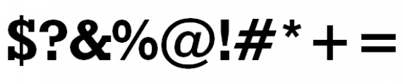 Geometric Slabserif 712 Bold Font OTHER CHARS