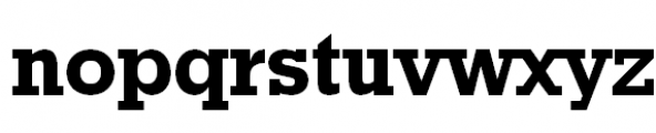 Geometric Slabserif 712 Bold Font LOWERCASE