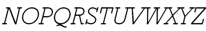 Geometric Slabserif 712 Light Italic Font UPPERCASE