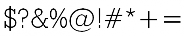 Geometric Slabserif 712 Light Font OTHER CHARS
