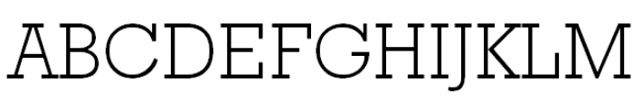 Geometric Slabserif 712 Light Font UPPERCASE