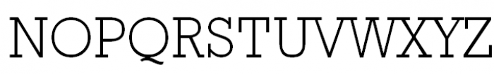 Geometric Slabserif 712 Light Font UPPERCASE