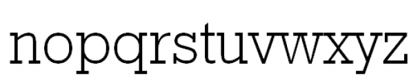 Geometric Slabserif 712 Light Font LOWERCASE