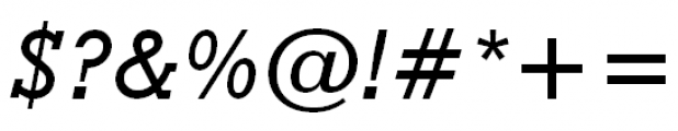 Geometric Slabserif 712 Medium Italic Font OTHER CHARS