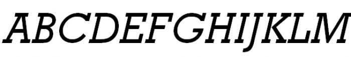 Geometric Slabserif 712 Medium Italic Font UPPERCASE
