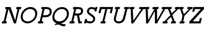 Geometric Slabserif 712 Medium Italic Font UPPERCASE