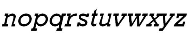 Geometric Slabserif 712 Medium Italic Font LOWERCASE