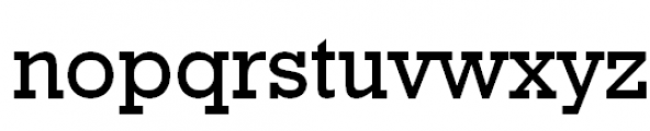 Geometric Slabserif 712 Medium Font LOWERCASE