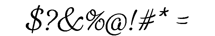 Gelato Fresco Light Font OTHER CHARS