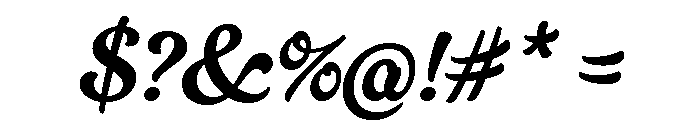 Gelato Luxe Regular Font OTHER CHARS