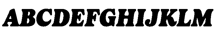 Gelica Black Italic Font UPPERCASE