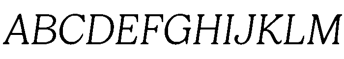 Gelica Extra Light Italic Font UPPERCASE