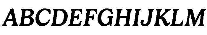 Gelica Medium Italic Font UPPERCASE