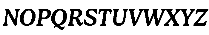 Gelica Medium Italic Font UPPERCASE