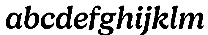 Gelica Medium Italic FONT