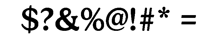 Gelica Medium Font OTHER CHARS
