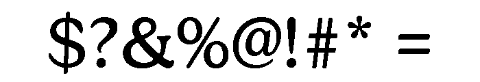 Gelica Regular Font OTHER CHARS