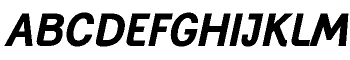 Generation Gothic Bold Italic Font UPPERCASE