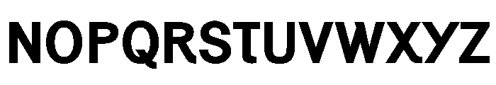 Generation Gothic Bold Font UPPERCASE