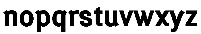 Generation Gothic Bold Font LOWERCASE