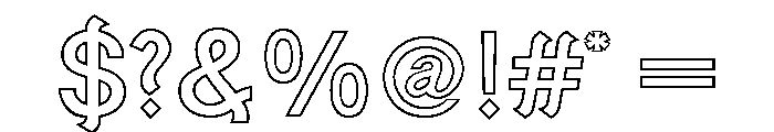 Generation Gothic Closed Font OTHER CHARS