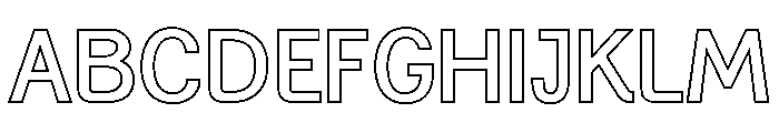 Generation Gothic Closed Font UPPERCASE