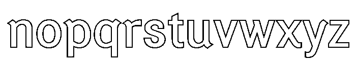 Generation Gothic Closed Font LOWERCASE