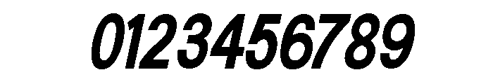 Generation Gothic Condensed Bold Italic Font OTHER CHARS
