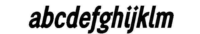 Generation Gothic Condensed Bold Italic FONT