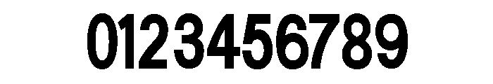 Generation Gothic Condensed Bold Font OTHER CHARS