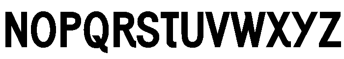 Generation Gothic Condensed Bold Font UPPERCASE