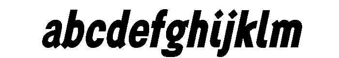 Generation Gothic Condensed Extra Bold Italic FONT