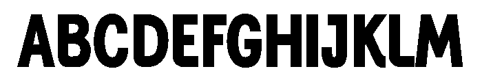 Generation Gothic Condensed Extra Bold Font UPPERCASE