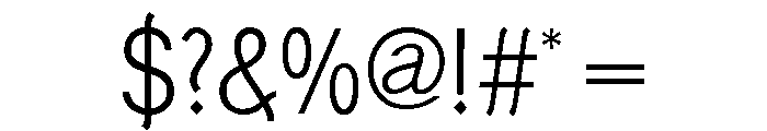 Generation Gothic Condensed Light Font OTHER CHARS