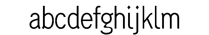 Generation Gothic Condensed Light FONT