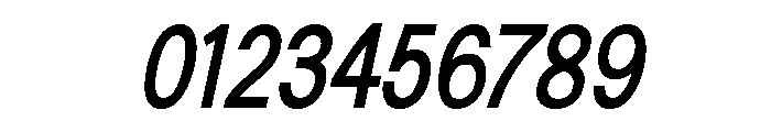 Generation Gothic Condensed Medium Italic Font OTHER CHARS