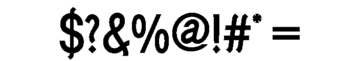 Generation Gothic Condensed Medium Font OTHER CHARS