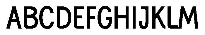 Generation Gothic Condensed Medium Font UPPERCASE