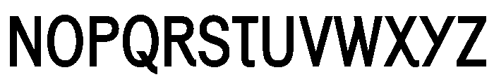 Generation Gothic Condensed Medium Font UPPERCASE