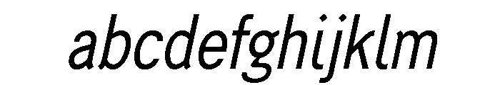 Generation Gothic Condensed Regular Italic FONT