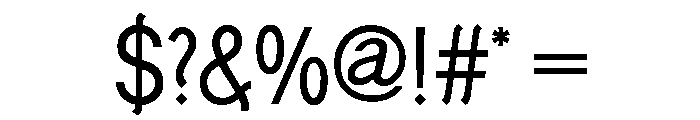 Generation Gothic Condensed Regular Font OTHER CHARS