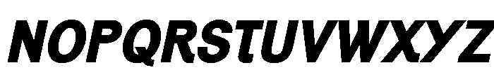 Generation Gothic Extra Bold Italic Font UPPERCASE