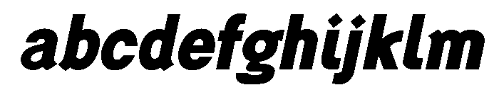 Generation Gothic Extra Bold Italic FONT