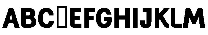 Generation Gothic Extra Bold Font UPPERCASE