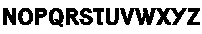 Generation Gothic Extra Bold Font UPPERCASE