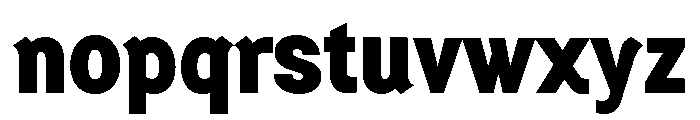 Generation Gothic Extra Bold Font LOWERCASE