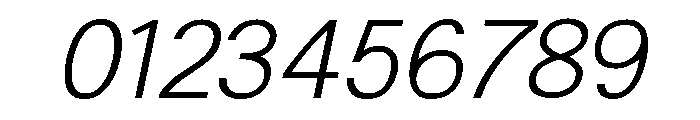 Generation Gothic Light Italic Font OTHER CHARS