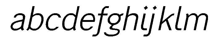 Generation Gothic Light Italic FONT