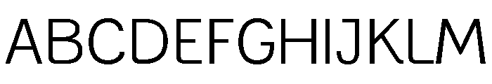 Generation Gothic Light Font UPPERCASE