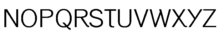 Generation Gothic Light Font UPPERCASE
